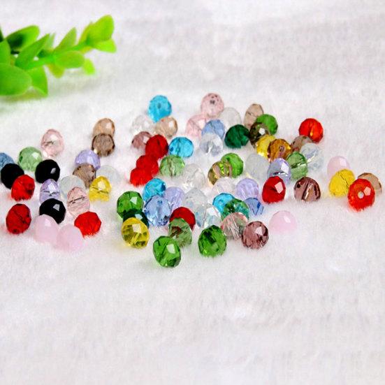 DIY ювелирные аксессуары искусственный кристалл плоские свободные бусины строка домашний декор