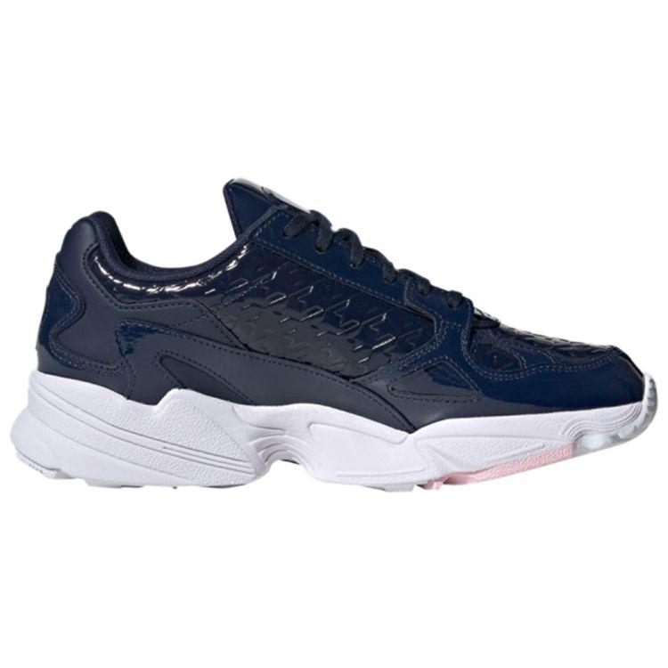 Adidas Originals Falcon Comfortable Fashion Durable Breathable Low-Top Dad Shoes Women Sneaker Navy-Blue FV1119