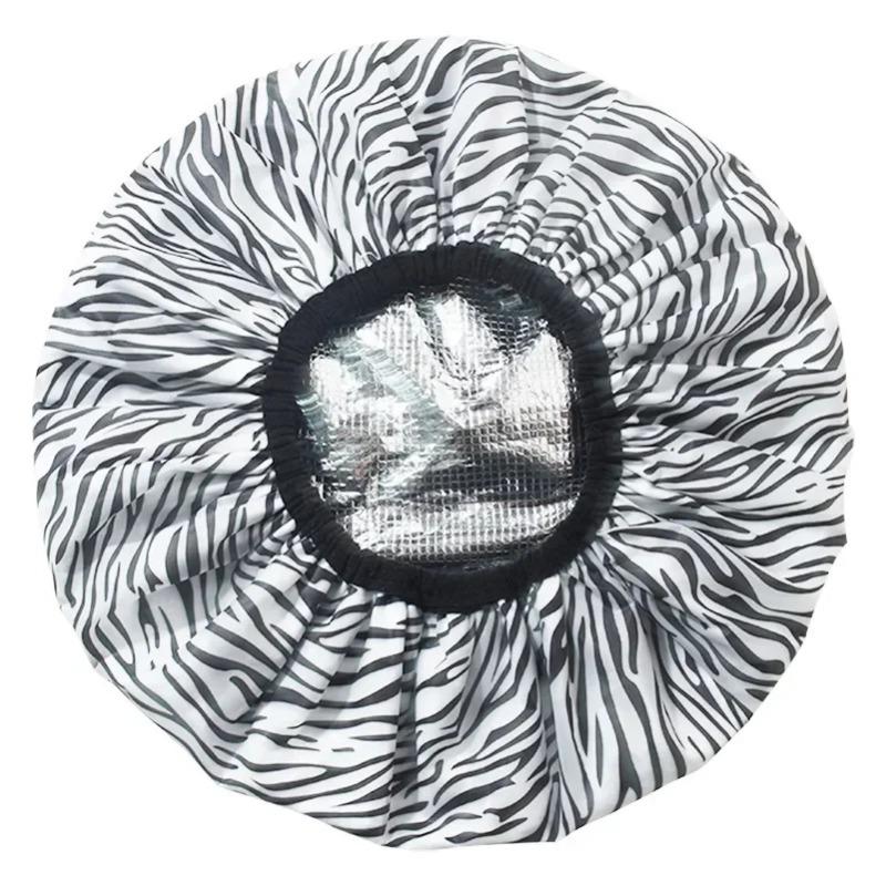 1PC Self-heating Tin Foil Hat Thickened Heating Steam Shower Caps Hair Mask Cap Portable Hair Salon Smooth Hair Oil Baking Cap