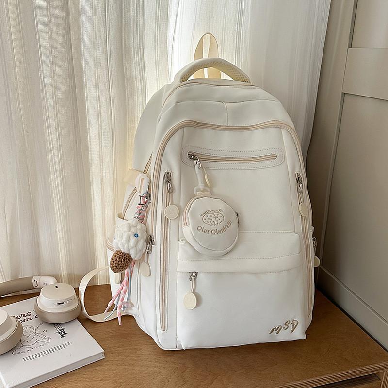 Backpack For Girls Boys Large Capacity Nylon Travel Casual Geometric Pattern With Padded Shoulder Straps For School And Hiking