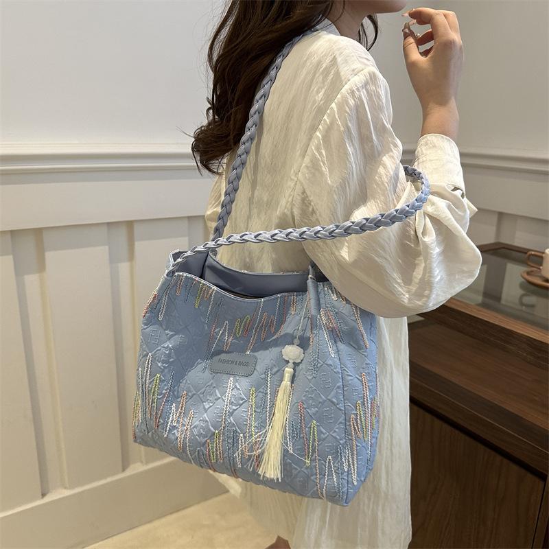 Niche Simple сумка через плечо для женщин на лето новая модная повседневная сумка-тоут большой вместимости сумка для поездок на работу и обратно