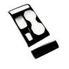 Suitable for Volvo XC40 C40 Center Console Decoration Accessories Black Car Sticker Car Styling for Left-hand Steering