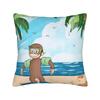 Decorative Pillow Covers Curious George African Monkey  Stuff Car  Pillow Case Cover Zipper MultiSize