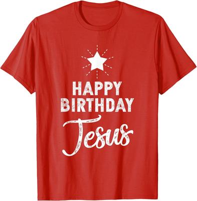Happy Birthday Jesus Christian Christmas Religious Holiday T-Shirt
