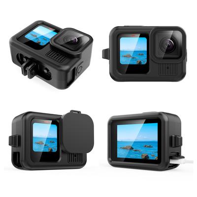 Прочный силиконовый чехол для камеры GoPro Hero 13 с крышкой объектива для улучшенной защиты и полного доступа к зарядке