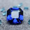 10 карат Натуральный Безупречный Цейлонский Синий Россыпной Сапфир Квадратной Огранки Сертифицированный Драгоценный Камень