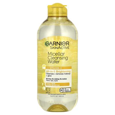 SkinActive, Мицеллярная очищающая вода с витамином С, 400 мл (13,5 жидких унций)