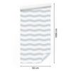 Wallpaper Stripes white and light gray, white background 50x1000