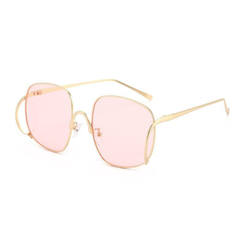 Fashion Metal Square Frame Sunglasses With For Men Women Outdoor Activities