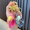 Keychain Charm Electroplating Colorful Acrylic Conch Keychain Pendant Girl Bag Backpack Pendant Decorative Accessory