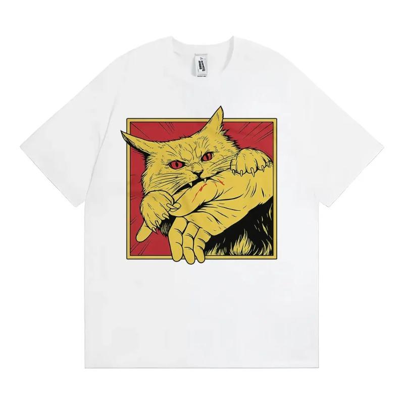 Unisex Vintage Fashion Funny Tee Oversized T Shirt for Men Summer Tops High Quality 100 Cotton Loose Breathable Simple Stylish