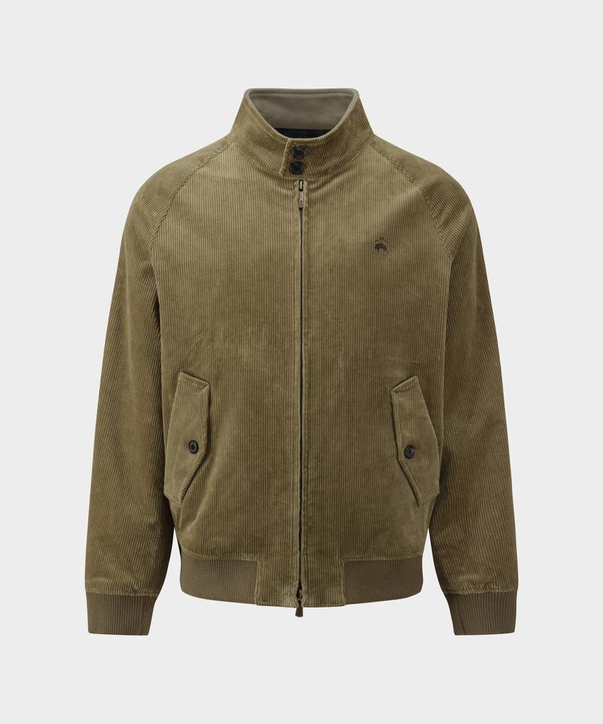 Brooks Brothers Corduroy Harrington Jumper (Beige) (Bbotmbf302)