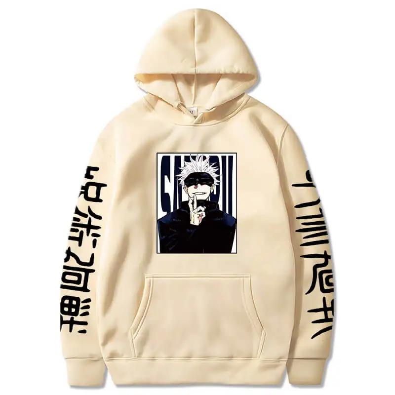 Jujutsu Kaisen Hoodies Anime Harajuku Satoru Gojo Graphic Men/Women Sweatshirts Pullovers Long Sleeves Streetwear Tops