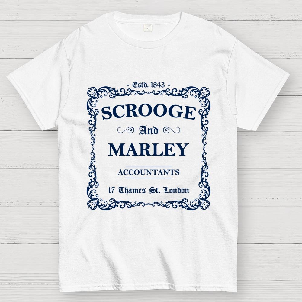 Scrooge and Marley Accountants Cotton Summer Casual Cool Loose T-Shirt