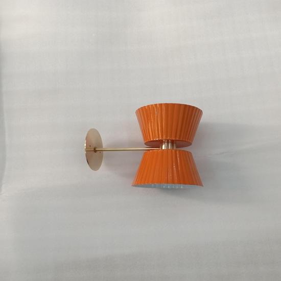 Handmade Diabolo Brass Wall Sconce: Mid Century Modern Italian Light