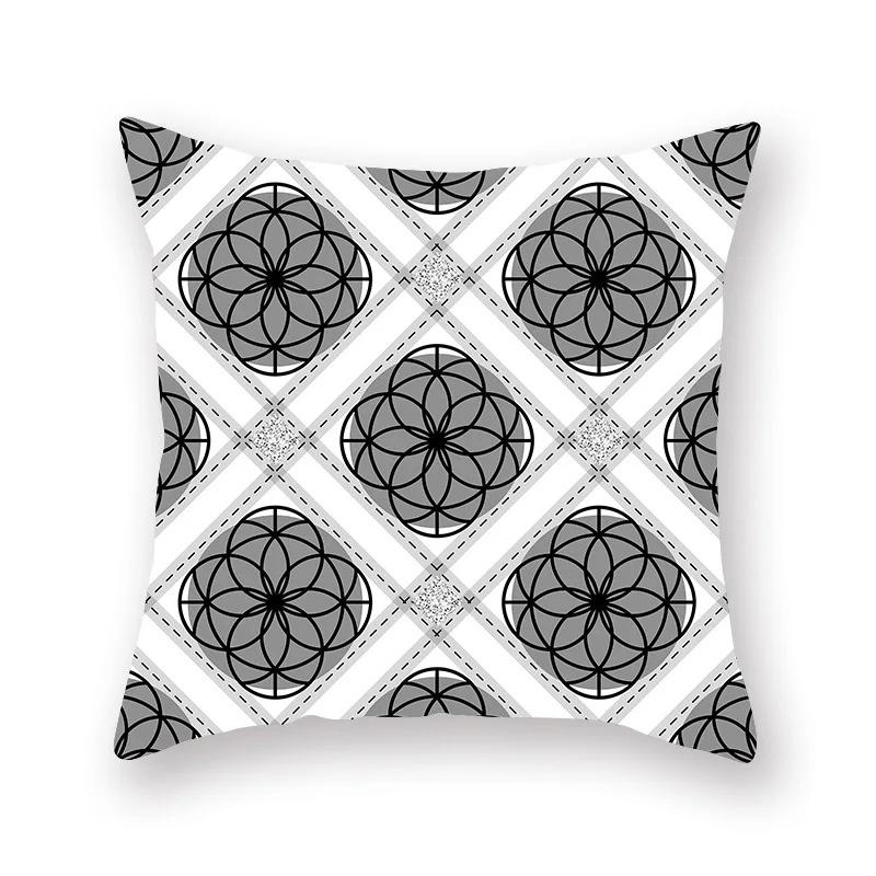 Геометрическая квадратная наволочка для украшения интерьера офиса гостиной дома наволочка