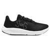 Under Armour Charged Pursuit 3 Big Logo - Black White Women Sneakers 3026523-001