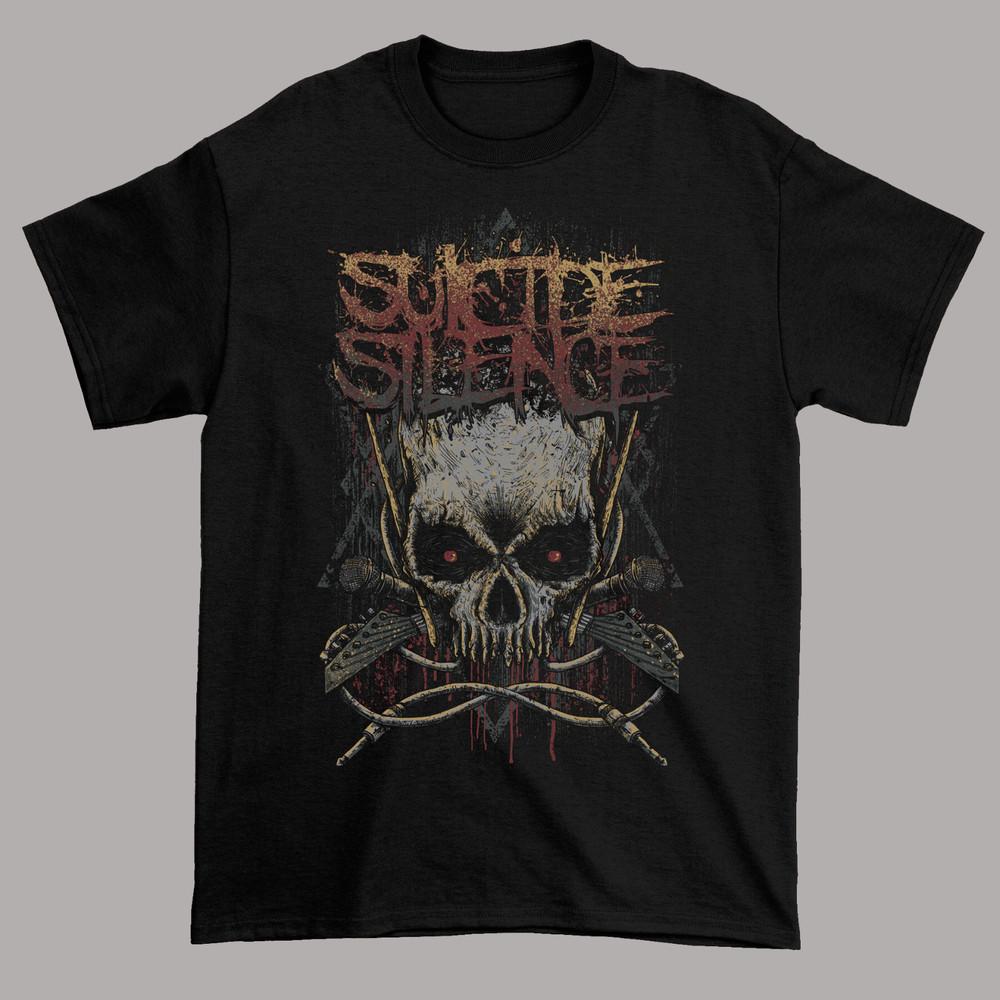 РЕДКИЙ SUICIDE SILENCE Черный Размер S-5XL Футболка Унисекс Унисекс Футболка