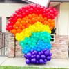 143 шт., 7 цветов, радужные латексные шары для свадьбы, детского душа, Globos, с днем ​​рождения, вечерние, Arche Ballon, Anniversaire, украшение Mariage