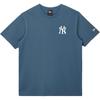 New Era FW25 MLB Нью-Йорк Янкис Вышитая футболка с круглым вырезом, дышащая, с коротким рукавом, унисекс 14701230