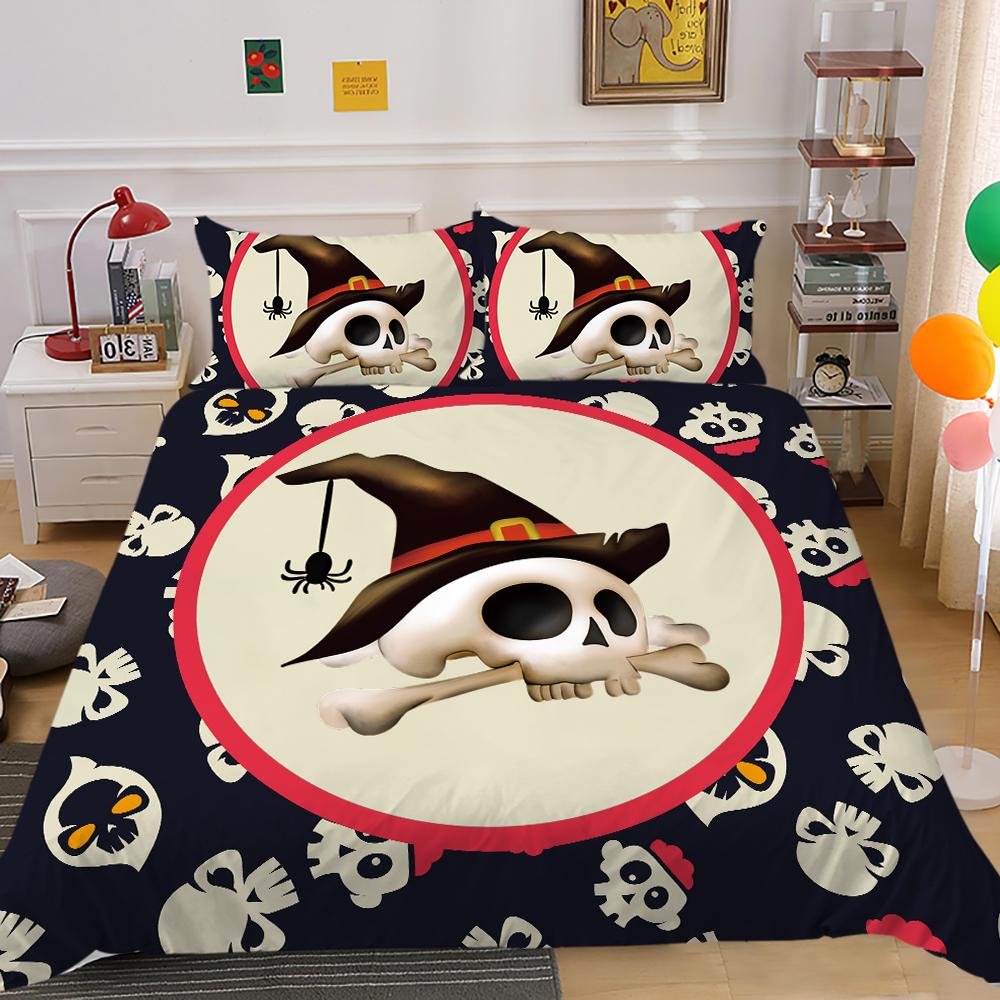 Halloween Home Bedding Down Duvet Cover Set Bedroom Duvet Cover Pillowcase Single/double Bed Full Size Home Decoration Bedding