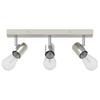 Ceiling Spotlight with Spotlights Nickel 38 x 6.5 x 11.5 cm Metal