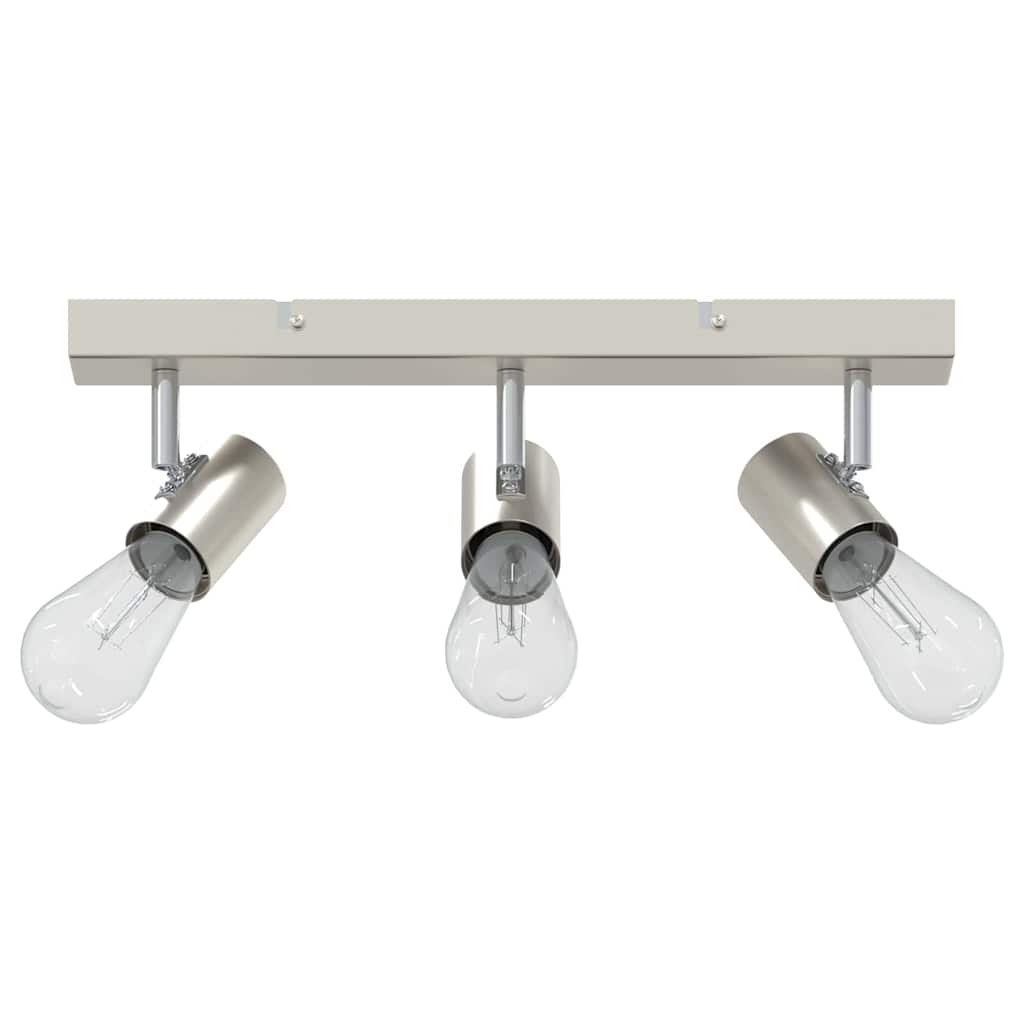 Ceiling Spotlight with Spotlights Nickel 38 x 6.5 x 11.5 cm Metal