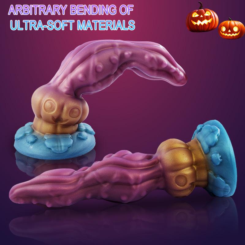 New Phantom Dragon Shaped Anal Plug Liquid Silicone Simulation Anal Plug For Men And Women In The Backyard Adult Sexual Products