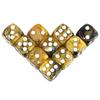 10Pcs Polyhedral Dices Set 6 Sided D6 16mm for DND Props Games Party Accessaries Mixed Color Dices