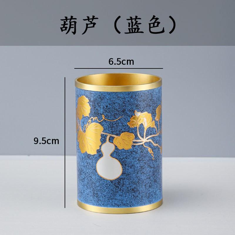 Chinese Style Brass Tea Ceremony Tools Set Six Essential Accessories Gongfu Making