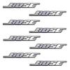 Car q2o decorative stickers, speaker center console stickers, personalized metal aluminum badge stickers for car interiors