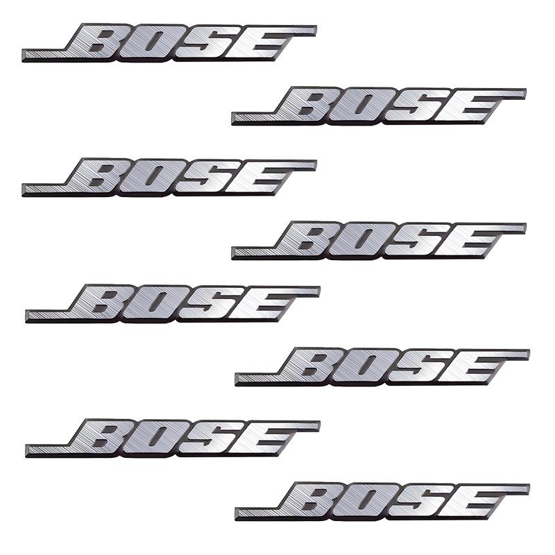 Car tto decorative stickers, speaker center console stickers, personalized metal aluminum badge stickers for car interiors