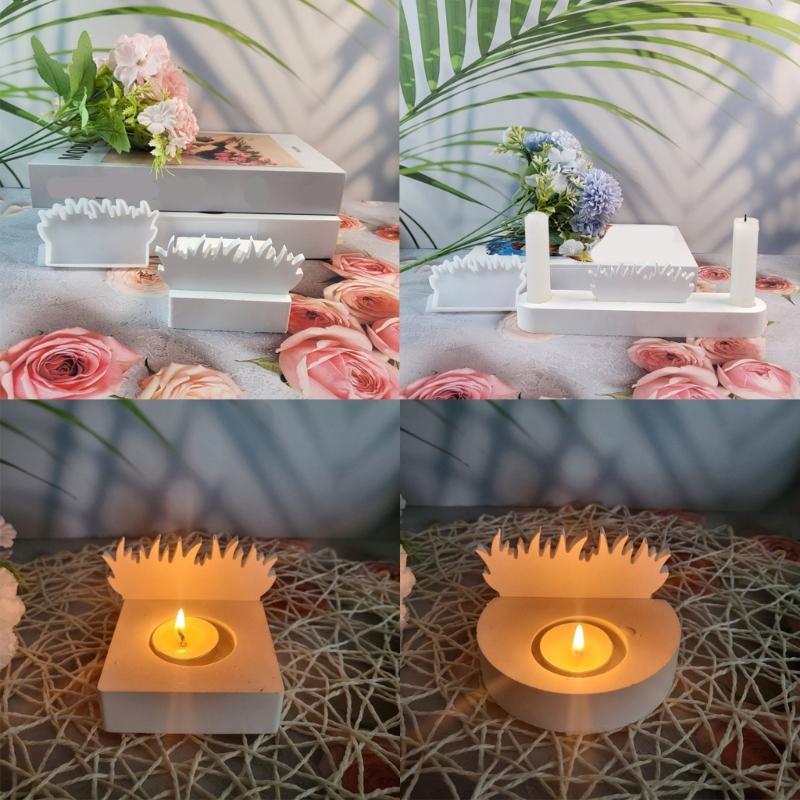 Fence Candle Holder Lawn Silicones Molds for Making Tealight Holder