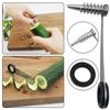 Портативная спиральная овощерезка для огурцов, многофункциональная овощерезка для моркови, нож, декор для еды