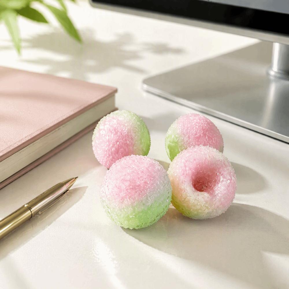 Slow Rebound Crispy Skin Ball Slow Rising Cracking Squishy Toy Moldable Squeeze Ball Hand Exercise