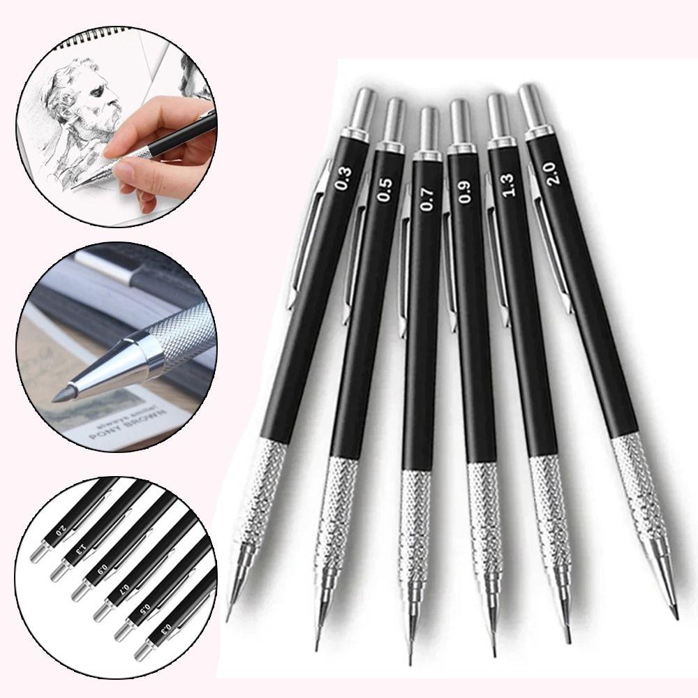 0,3/0,5/0,7/0,9/1,3/2,0 мм автоматический инструмент для рисования карандашом, канцелярские принадлежности для рисования карандашом