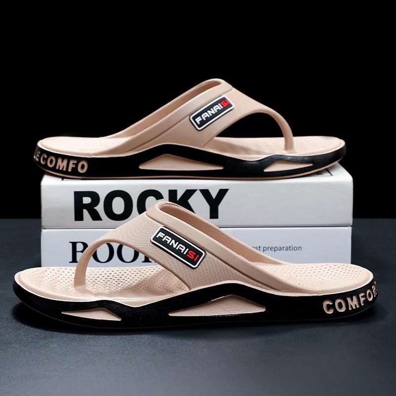 Мужские шлепанцы для улицы летом, мягкая подошва, толстая подошва, износостойкие, повседневные, модные шлепанцы с перемычкой