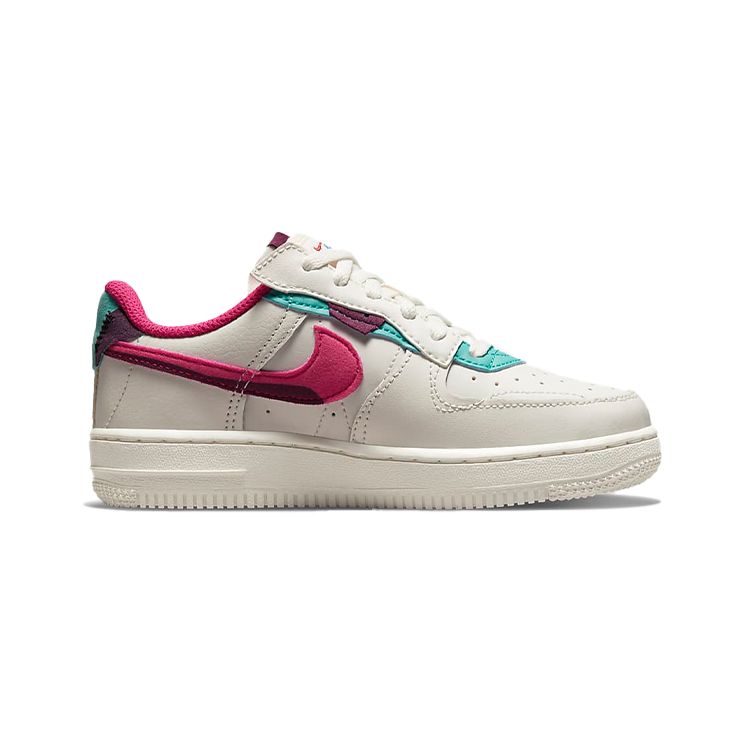 Nike Force 1 Fontanka PS Парусина Выстиранный Чирок Сангрия Детские Кроссовки Белый Розовый-Prime DO6146-101