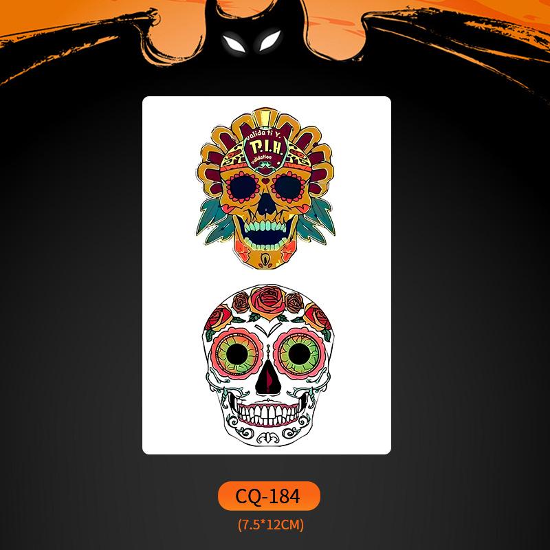 2024 Новые Хэллоуин Страшные Наклейки Татуировки Лица с Большим Ртом - Смешные, Водонепроницаемые, Цветной Вечерний Макияж