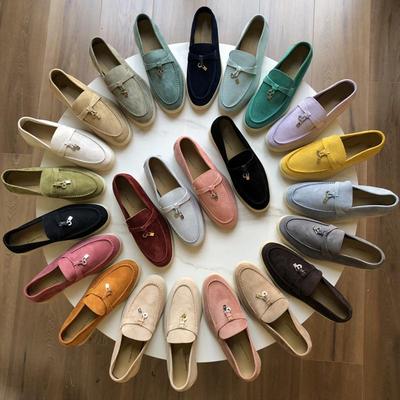 Европейские и американские лоферы из коровьей кожи - Мягкая подошва, британский стиль, слипоны, женская повседневная обувь