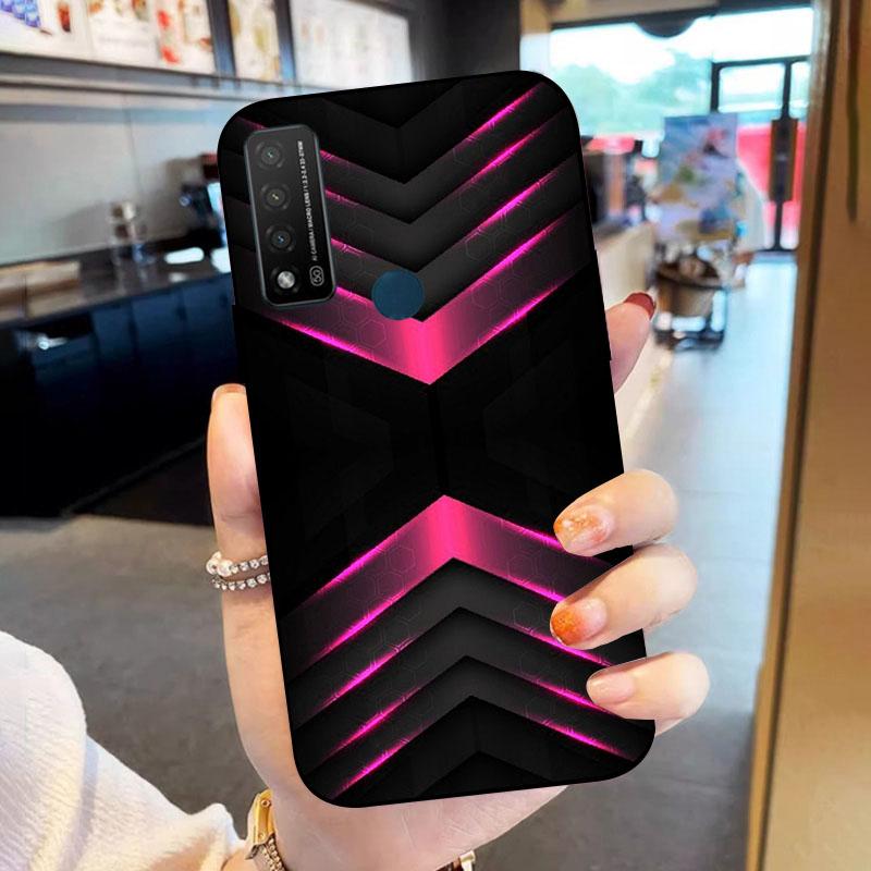 Чехол для телефона TCL 20 R 5G Силиконовый Мягкий ТПУ Задняя крышка Для TCL 20R 5G Чехлы TCL20R Модный Печатный Корпус Coque T767H Capa