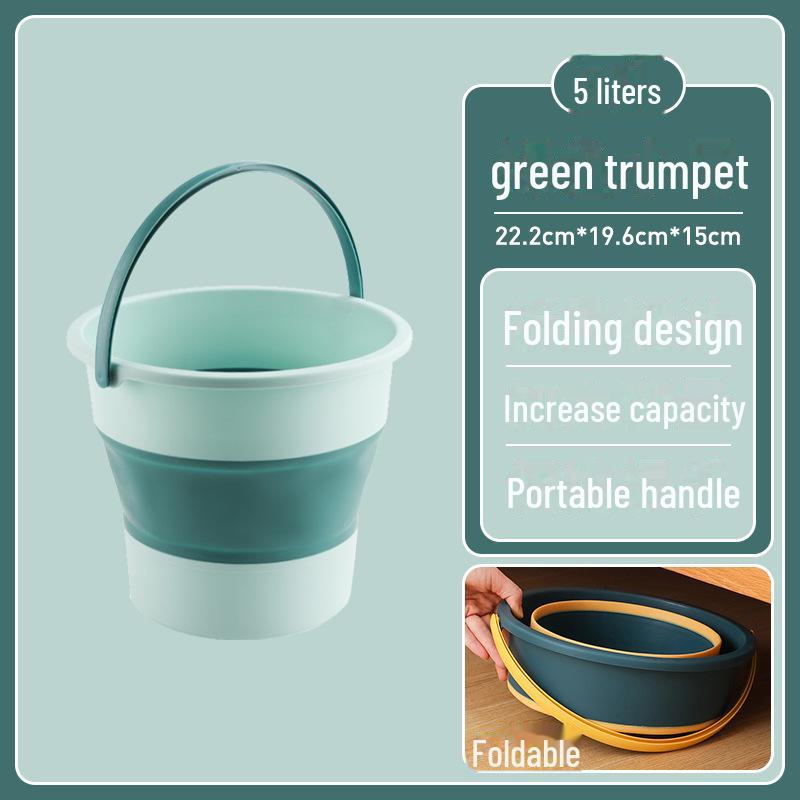 Прочное складное пластиковое ведро большой емкости для дома, рыбалки на открытом воздухе и мытья автомобиля