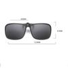 Non-polarized Sunglasses Clip for Men and Women Flip Up Polarized Sun Glasses Driving Night Vision Clip-on Style Fishing Cycling Eyewears