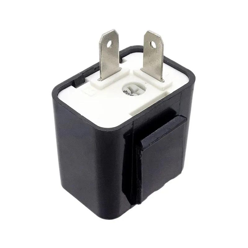 2-контактное светодиодное реле мигалки, универсальное 12 В, регулируемая частота сигналов поворота, реле мигалки для мотоцикла, сигнал поворота