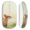 Wireless Mouse - Cute Fox - Fox - USB - Compatible Mac and PC - White