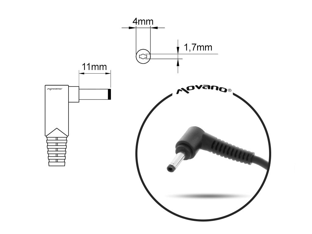 Зарядное устройство для Lenovo 20V 2.25A 45W 4.0X1.7Mm