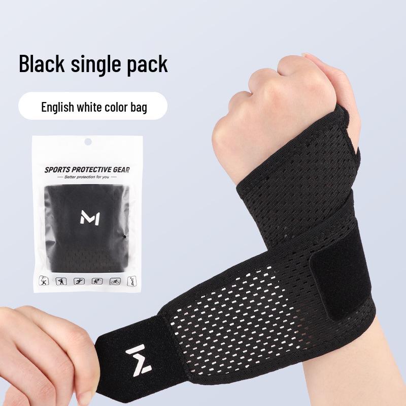 Унисекс тонкий фиксатор запястья для спорта, при растяжениях и перенапряжении сухожилий - Впитывающий пот для бадминтона и тенниса