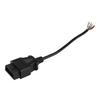 FUSD OBD-II 16-контактный кабель с открытыми концами, OBD2 штекерный 16-контактный круглый удлинительный диагностический кабель 30 см