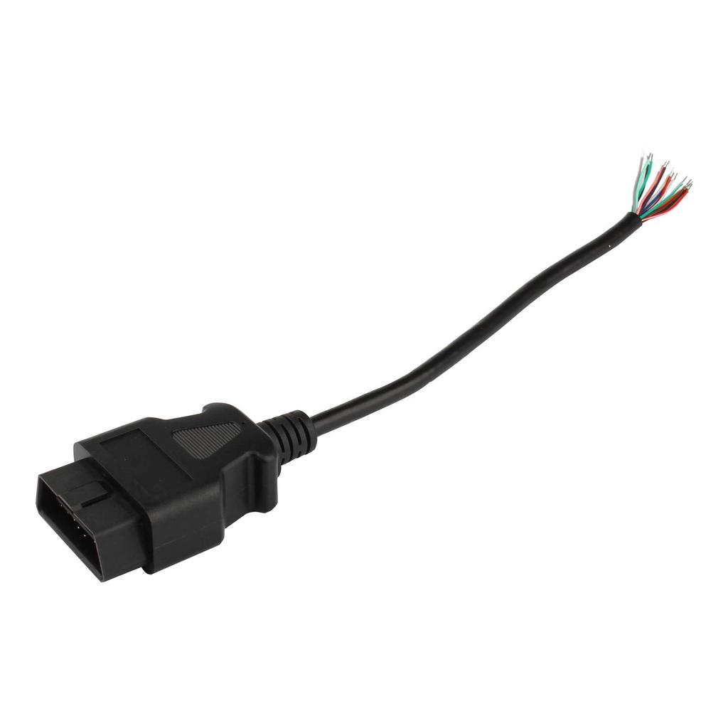 FUSD OBD-II 16-контактный кабель с открытыми концами, OBD2 штекерный 16-контактный круглый удлинительный диагностический кабель 30 см