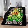 Plants vs. Zombies blankets Suitable for sofas, travel, living rooms also a good gift for friends and family Suitable for all seasons.